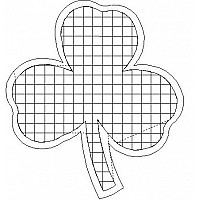 shamrock with grid